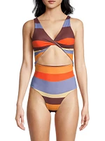 Sonne Cara Colorblocked One-Piece Swimsuit