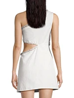 Cut-Out One-Shoulder Minidress