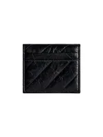 Crush Flap Coin And Card Holder Quilted