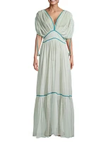 Clara Pom-Pom Maxi Dress