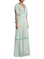 Clara Pom-Pom Maxi Dress