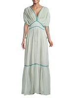 Clara Pom-Pom Maxi Dress