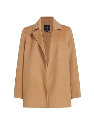 Kate Open-Front Wool Coat