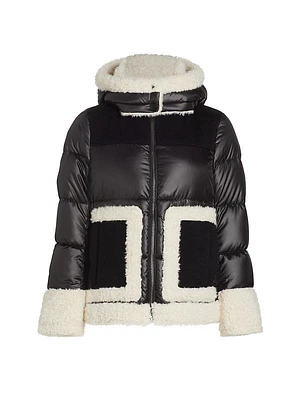 Dana Faux Shearling & Down Puffer