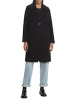 Jess Wide-Collar Wool Coat