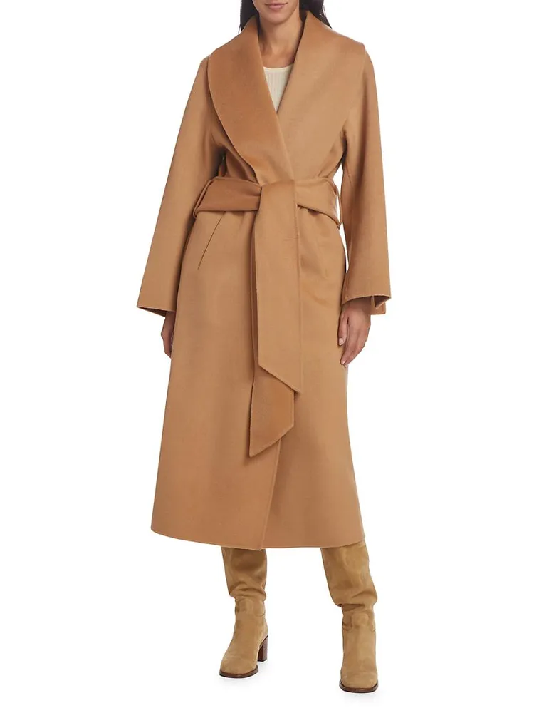 Grace Wrap Double-Face Wool Coat