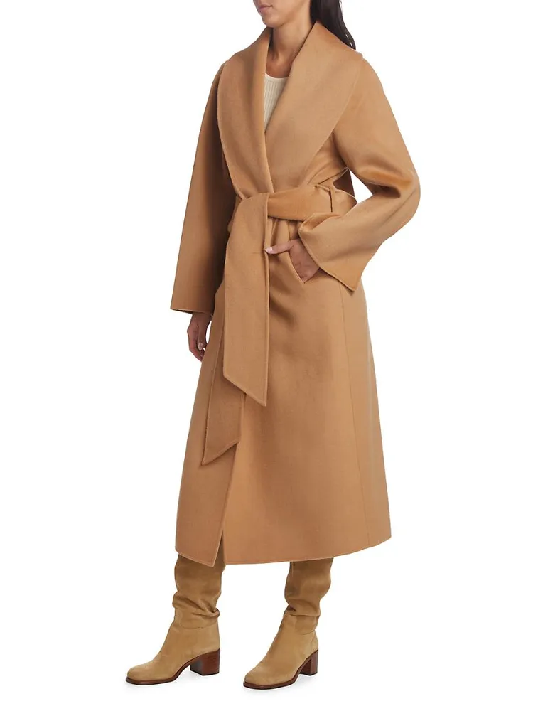 Grace Wrap Double-Face Wool Coat