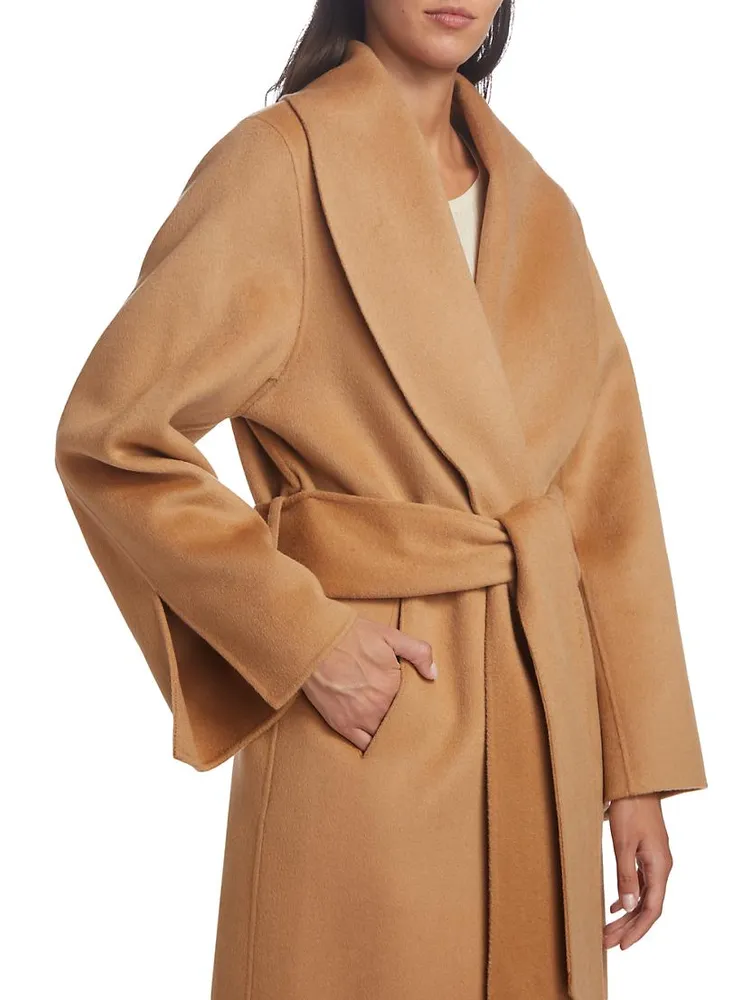 Grace Wrap Double-Face Wool Coat