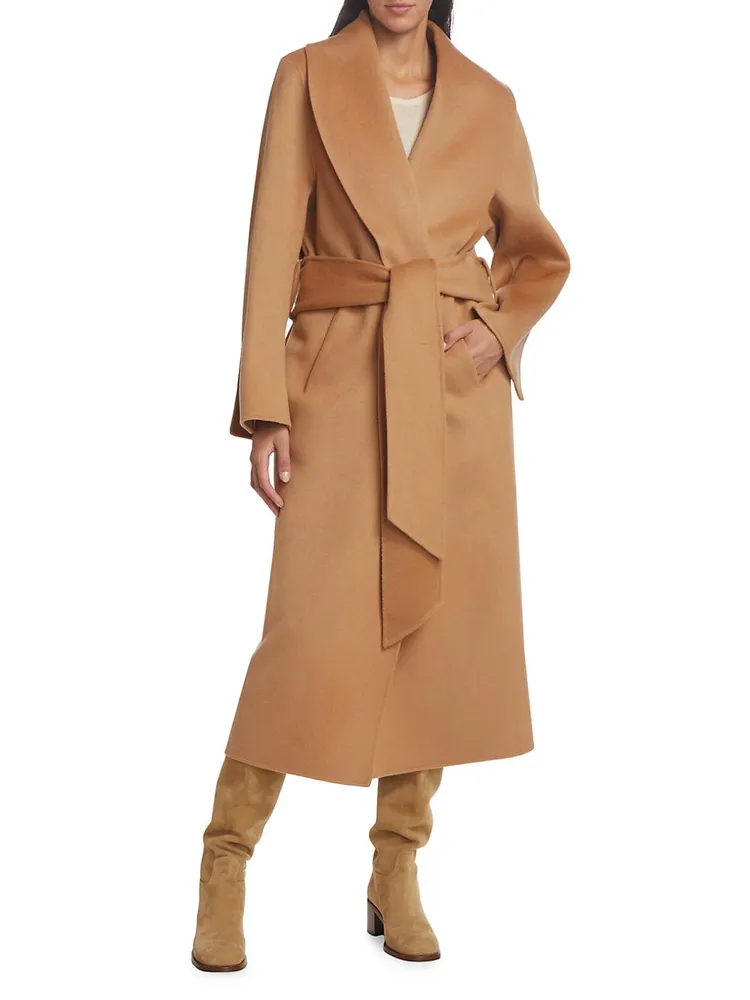 Grace Wrap Double-Face Wool Coat