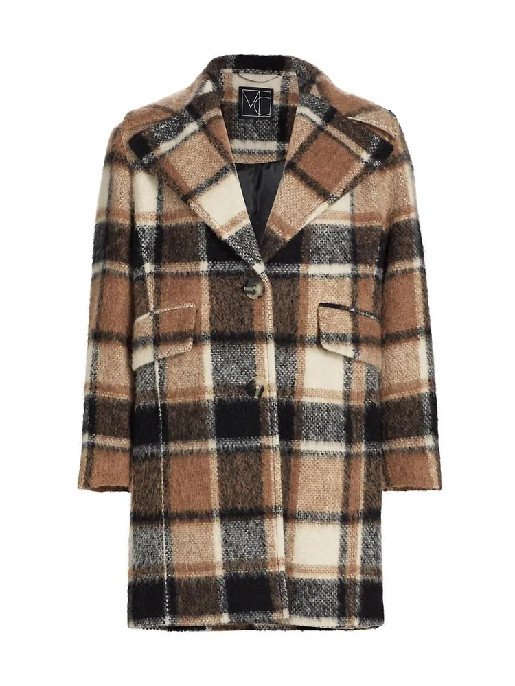 Izzy Plaid Cocoon Coat