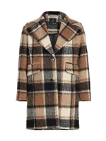 Izzy Plaid Cocoon Coat