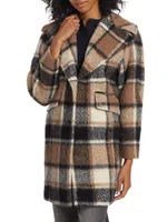 Izzy Plaid Cocoon Coat