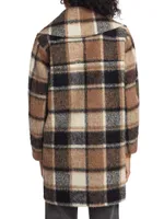 Izzy Plaid Cocoon Coat