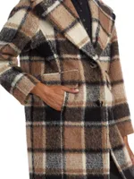 Izzy Plaid Cocoon Coat