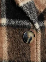 Izzy Plaid Cocoon Coat