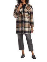 Izzy Plaid Cocoon Coat