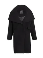 Lori Cape-Hood Cocoon Coat