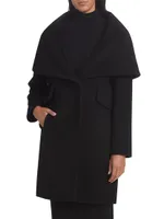 Lori Cape-Hood Cocoon Coat