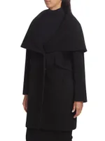 Lori Cape-Hood Cocoon Coat