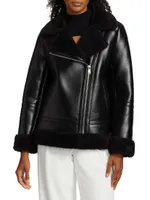 Amy Faux Leather Moto Jacket