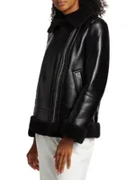 Amy Faux Leather Moto Jacket