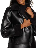 Amy Faux Leather Moto Jacket