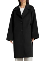 Kelly Long Wool Cocoon Coat