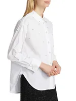 Mainline Embellished Poplin Long-Sleeve Shirt