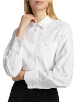 Mainline Embellished Poplin Long-Sleeve Shirt