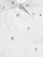 Mainline Embellished Poplin Long-Sleeve Shirt