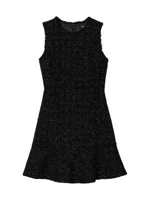 Twilight Tweed Flounce Minidress