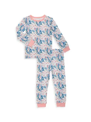Little Kid's Once And Floral Pajama Set