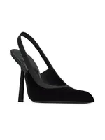 Victoire Slingback Pumps Velvet