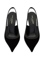 Victoire Slingback Pumps Velvet