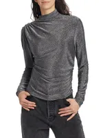 Mylie Shimmer Long-Sleeve Top