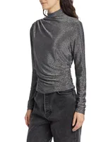 Mylie Shimmer Long-Sleeve Top