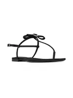 Jackie Flat Sandals Satin Crepe