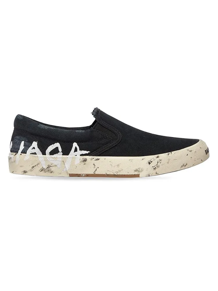 Paris Slip On Graffiti Sneakers