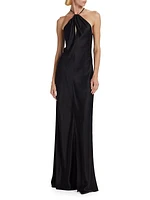 Larissa Silk Halter Gown