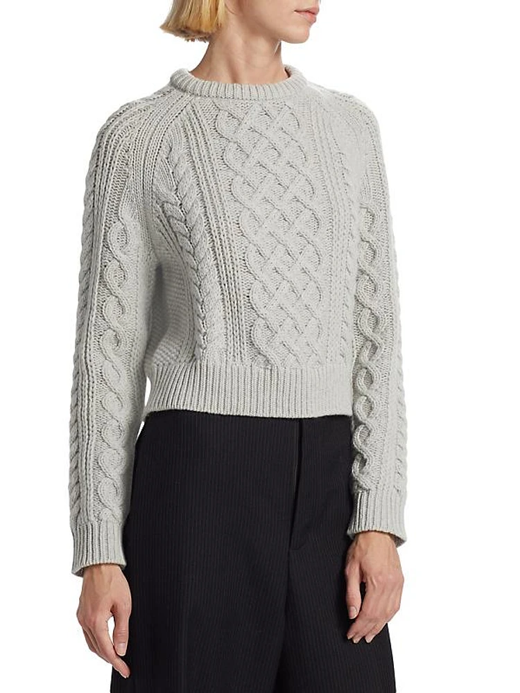 Coras Wool Cable-Knit Sweater