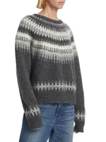 Genevive Fair-Isle-Inspired Sweater