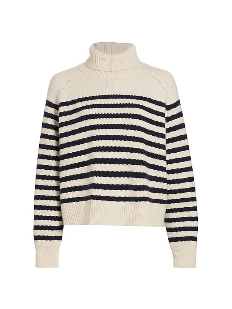 Gideon Stripe Turtleneck Sweater