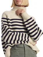 Gideon Stripe Turtleneck Sweater