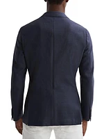 Wool-Blend Double-Breasted Blazer