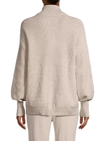 Cozy Cotton-Blend Henley Sweater