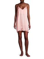 Silk Halterneck Mini-Slipdress