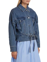 E24 Belted Denim Jacket