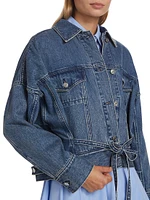 E24 Belted Denim Jacket