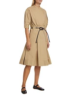 Origami Belted Shirtdress