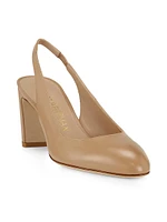 Vida 75MM Leather Slingback Pumps